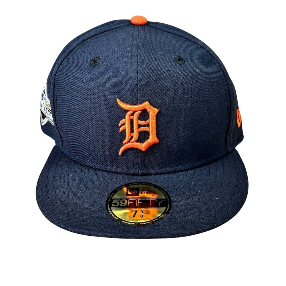New Era 59FIFTY Detroit Tigers Fitted‎ Cap Blue Postseason 2025 Patch Size 7 3/8